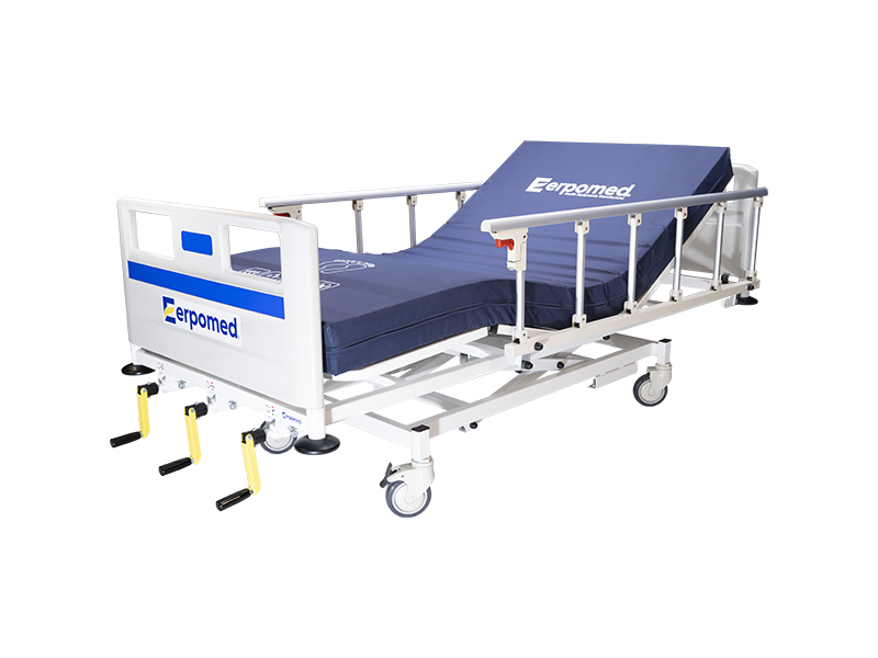 Hydraulic hospital bed