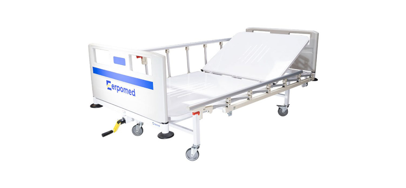 ERP 1010 Manual Hospital Bed 1 Crank Erpomed Health Equipments